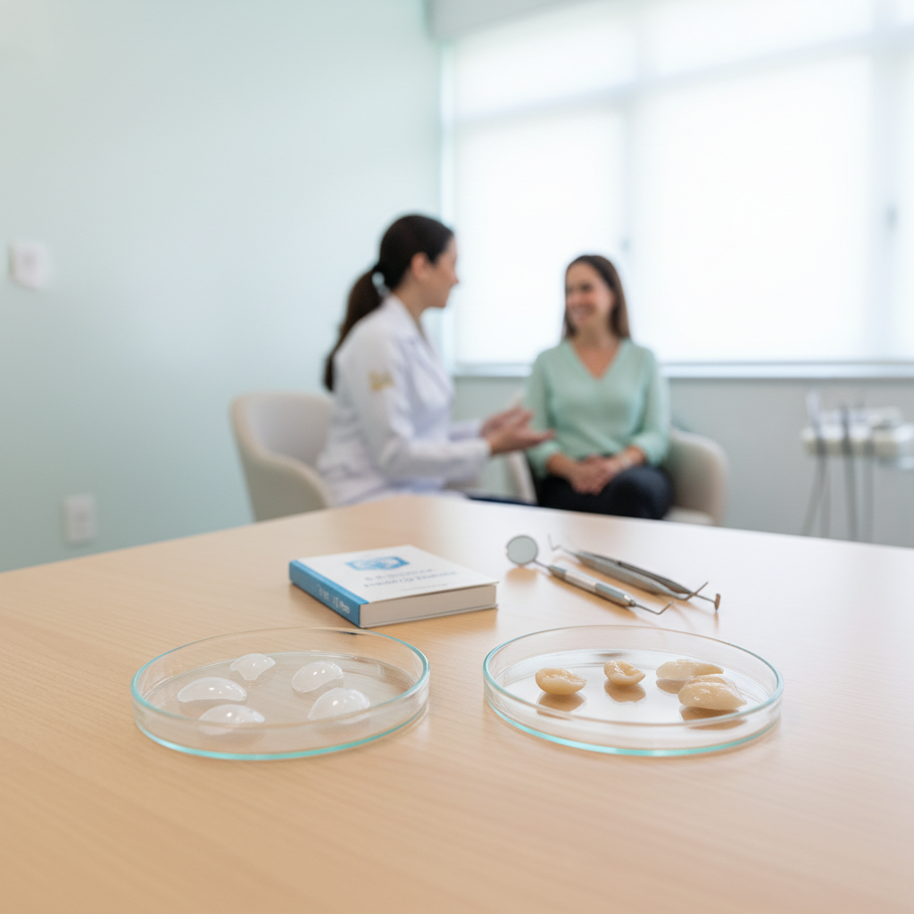 Comparativo entre lentes de contato dental ou facetas para transformação do sorriso em clínica odontológica em Cascavel PR.